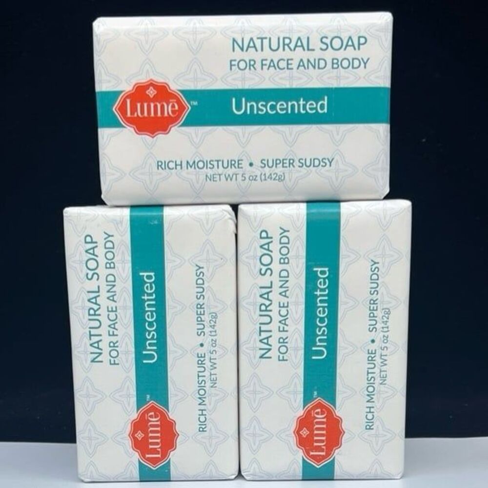 3X Unscented Bar Soap Original Formula Triple Milled Long Lasting